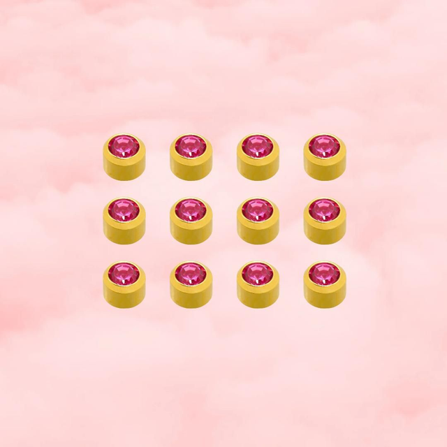 24ct Gold plated October Birthstone Caflon (12)