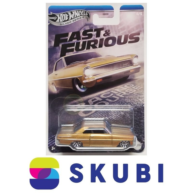 1966 Chevy Nova Fast & Furious 4/5 Hot Wheels Silver Series