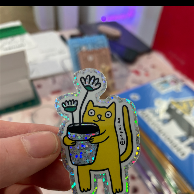 Pop31 sticker chat jardinier - Popoche 