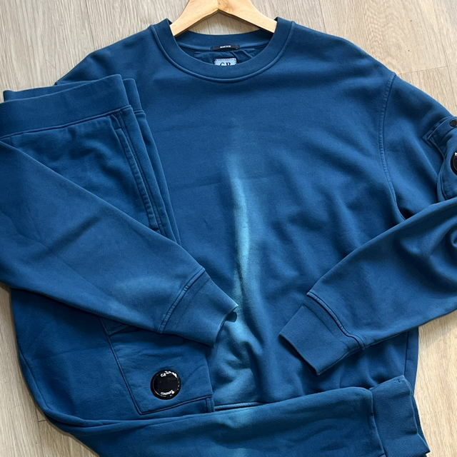 CP company completo sweat petrolio size M