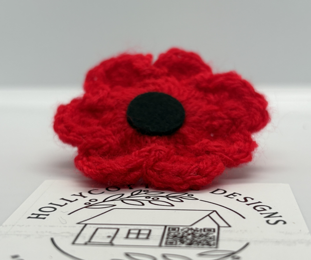 Poppy Pin- Crochet