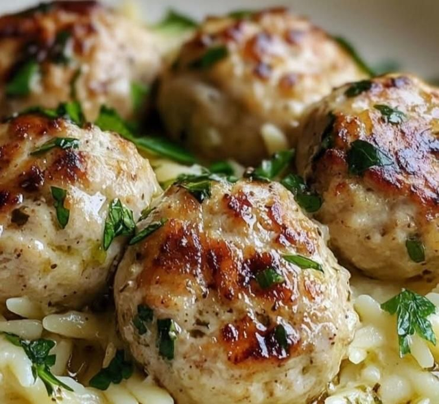 Boulettes de poulet ail et citron 