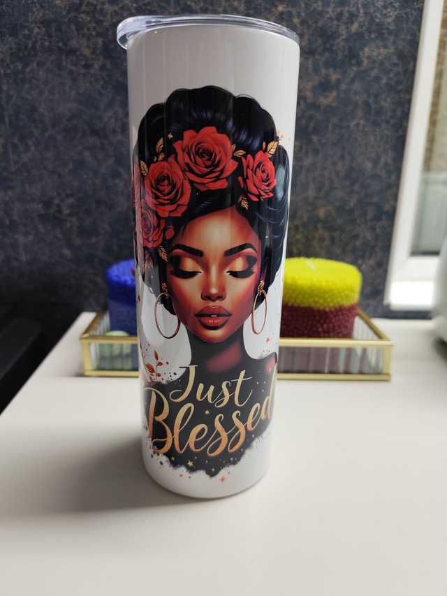 Just Blessed - Personalised Tumbler