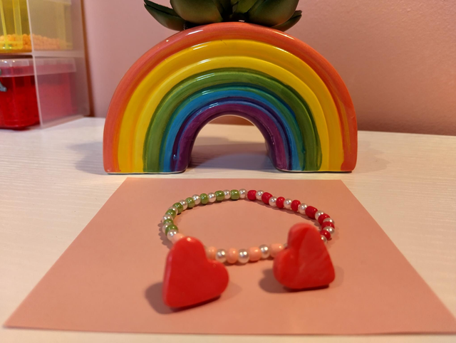 Bubblegum Heart Stud Earrings