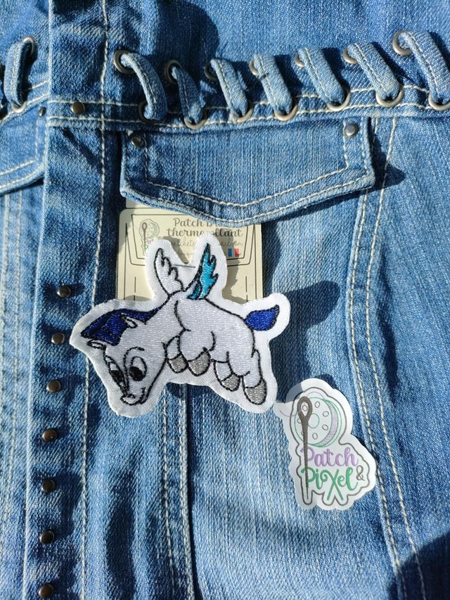 Pégase patch brodé thermocollant 