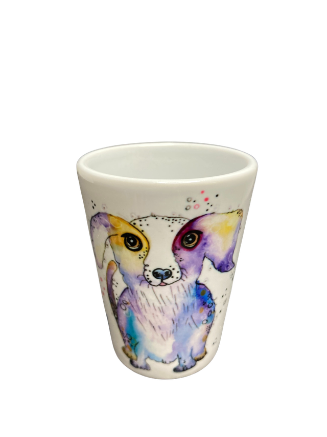Schnapsglas Keramik "Hund"