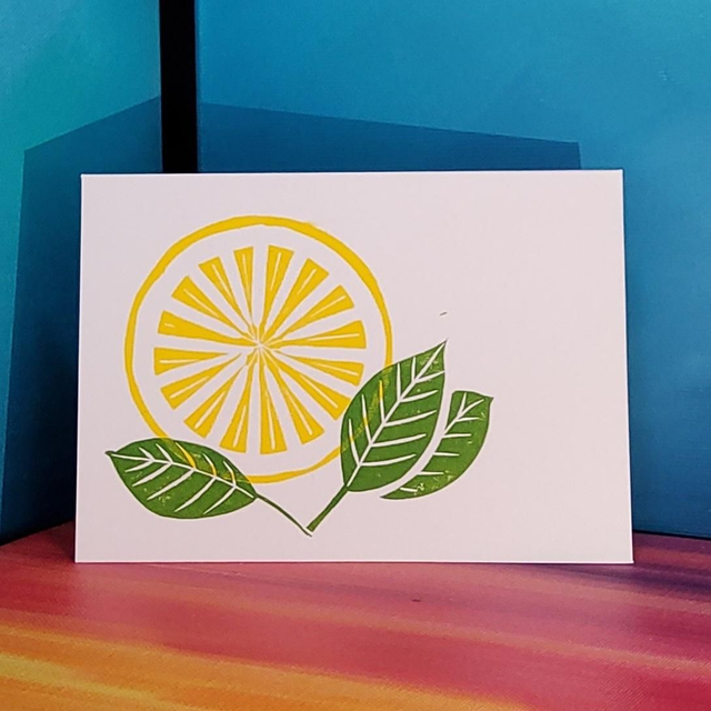Klappkarte "Zitrone"