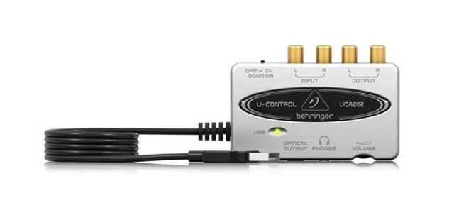 Behringer UCA202, Ultra-Low Latency 2 In/2 Out USB/Audio Interface