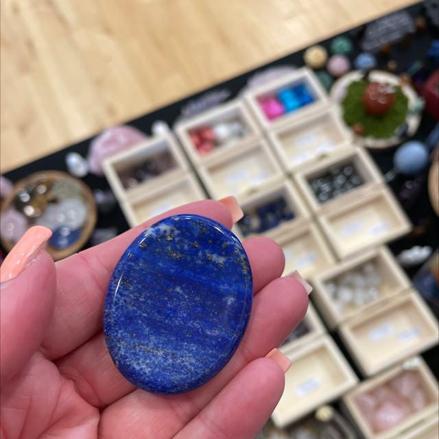 Lapis Lazuli worry stone 