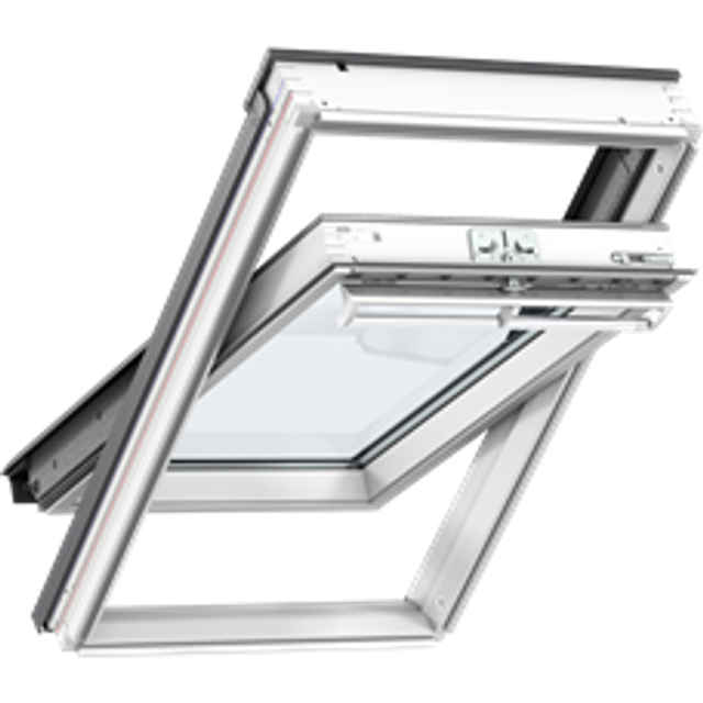VELUX GGL 2057 Tout confort WhiteFinish Manuel à rotation MK04