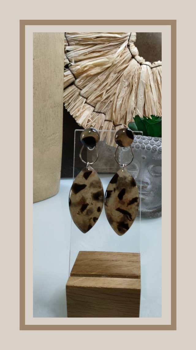 Boucles d&#039;oreilles léopard goutte 