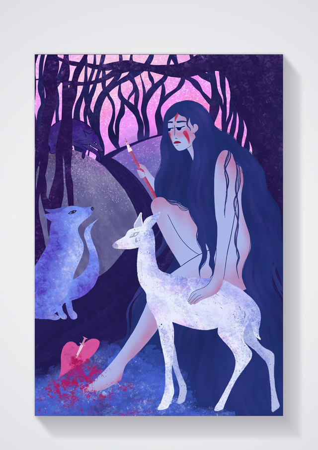 Tirage d'art La chasse mystique