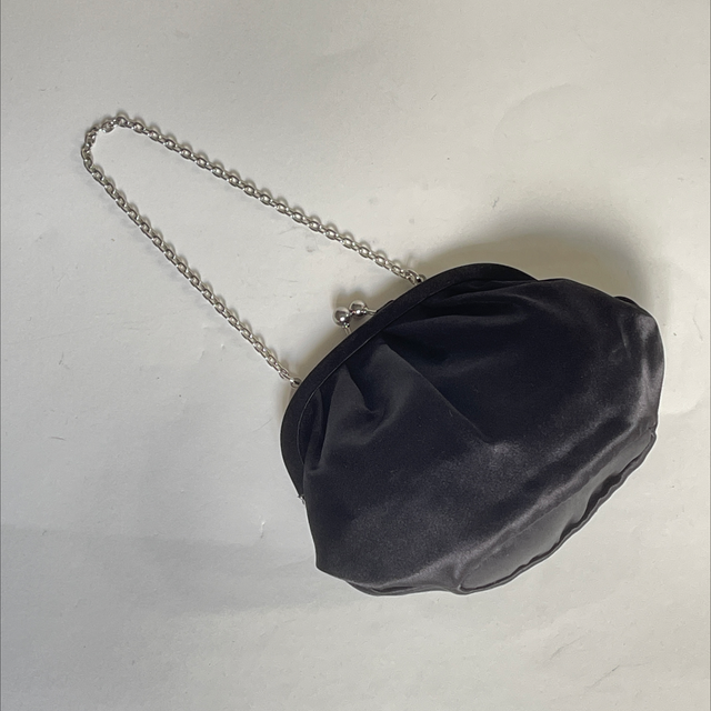 Schwarze Handtasche Satin Bag
