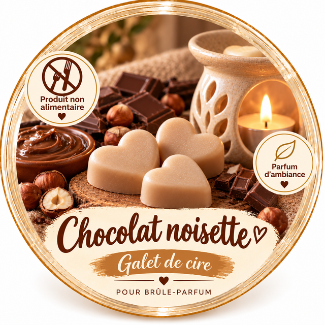 Galet de cire - Chocolat Noisette