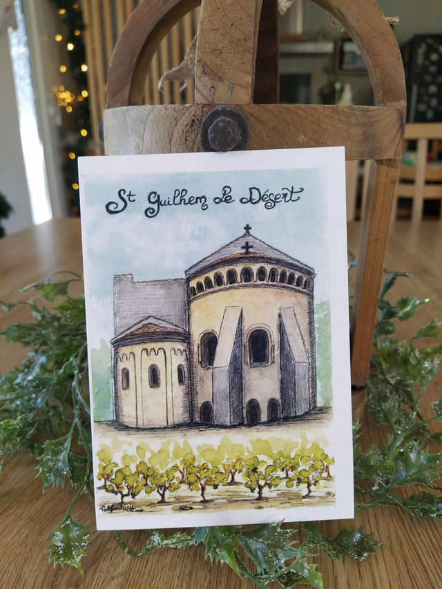 Carte "Saint Guilhem le Désert", 10 x 15 cm