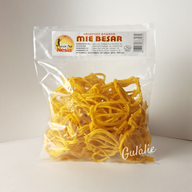 NESIA Kerupuk Mie Kuning Besar - Craquelin Jaune à frire