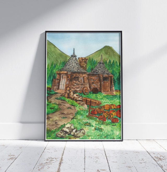 ​La Cabane d'Hagrid - Le Refuge de la forêt - Print