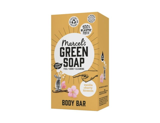 [Marcel's Green Soap] Body Bar - Vanille &amp; Kersenbloesem - 150g