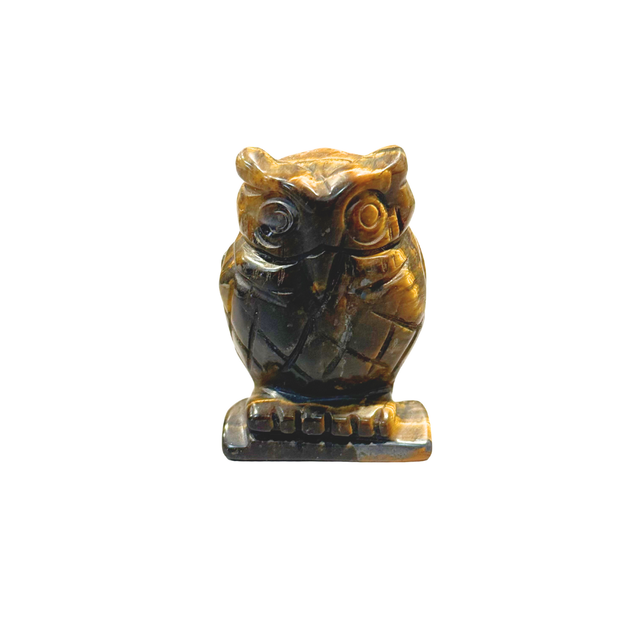 Figurine Chouette ~ Oeil de Tigre