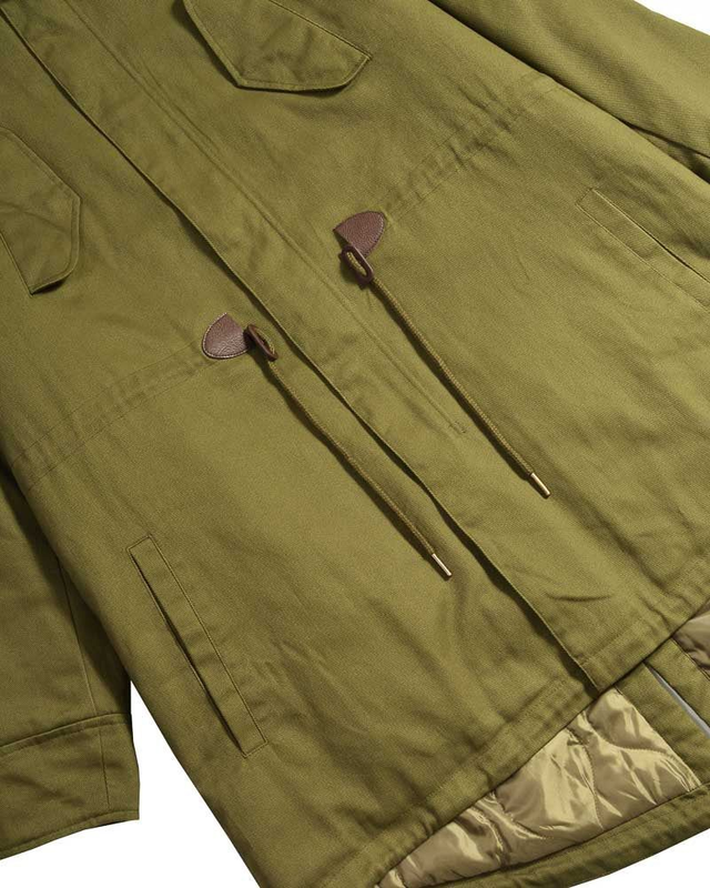 Lambretta LAMDS010 Cotton Canvas Parka - Khaki