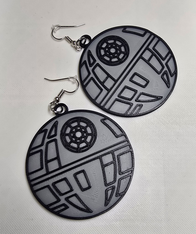 Boucles d'oreilles Etoile noire