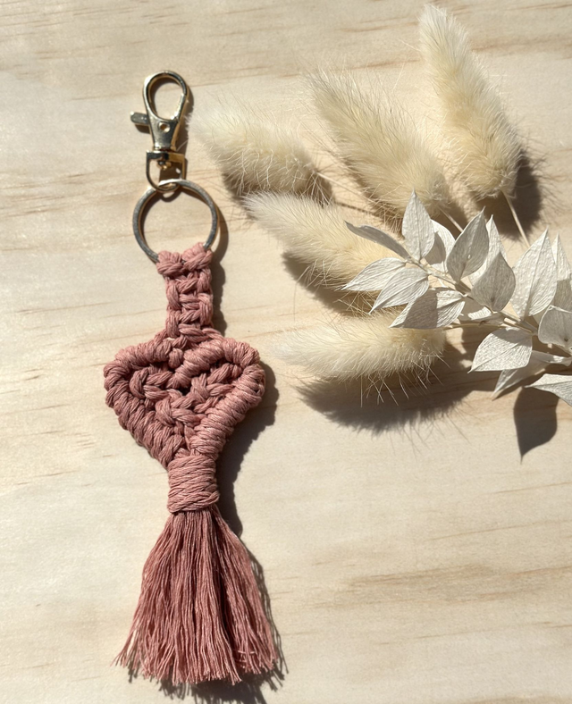 Porte-clé COEUR - Rose