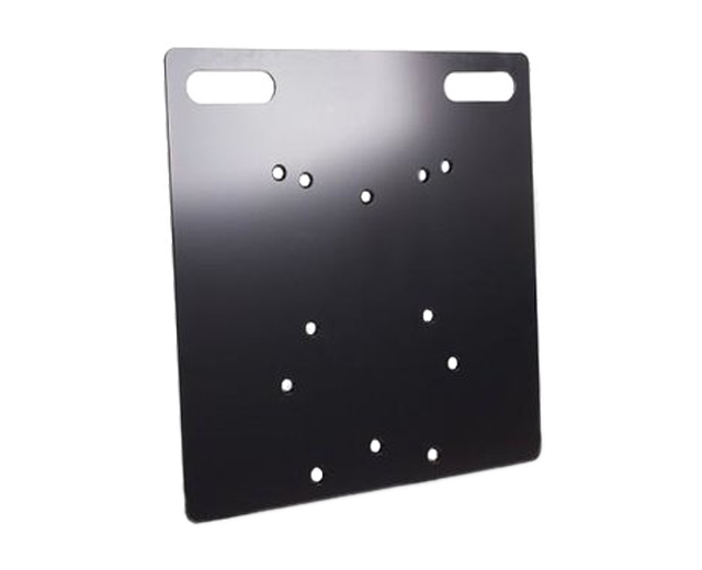 XK Universalbodenplatte Stahl schwarz 73x73x0,6cm, 25kg, ohne Halbkoni