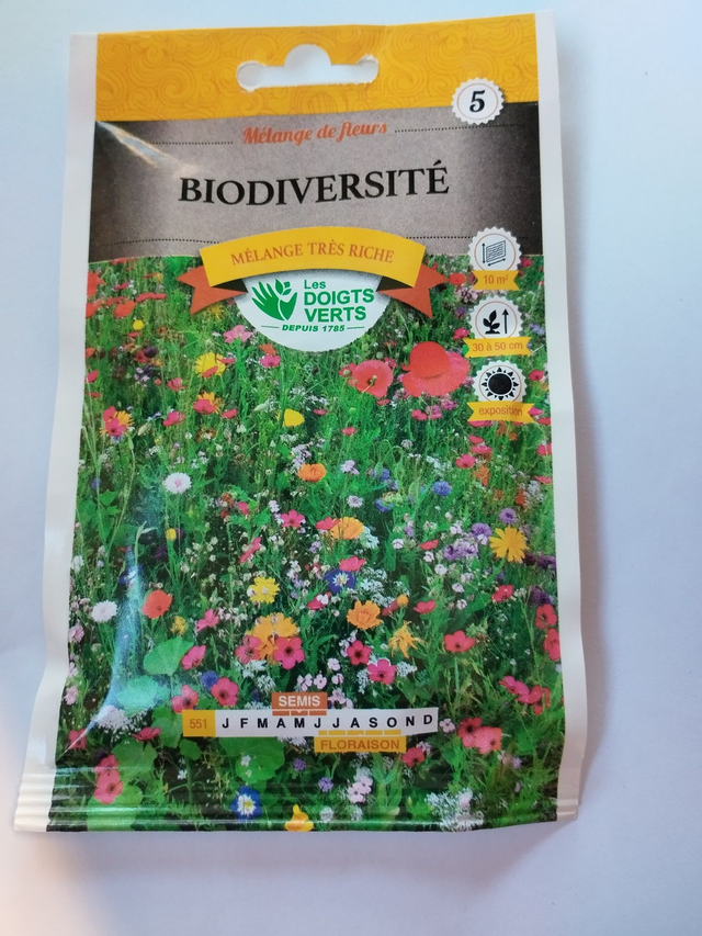 Mélange de fleurs biodiversité