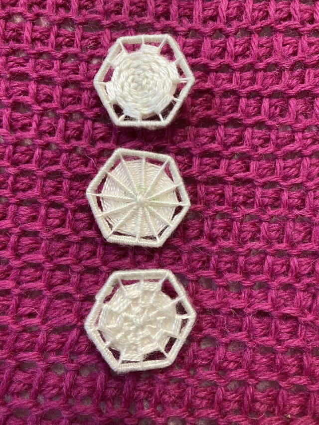 Hexagon Dorset Button Kit - Multiple Style Dorset Button pack, plant fibre frost