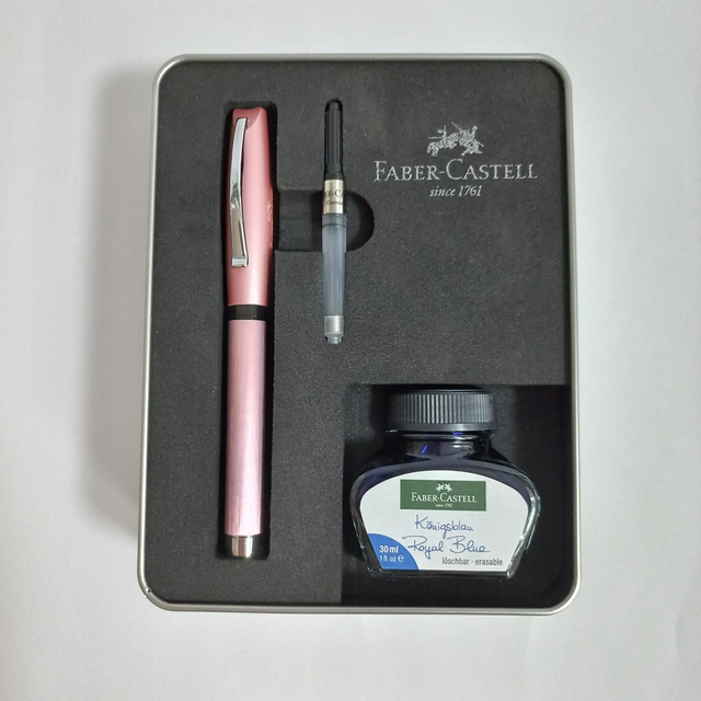 Faber-Castell Schreibset Aluminium Rosé