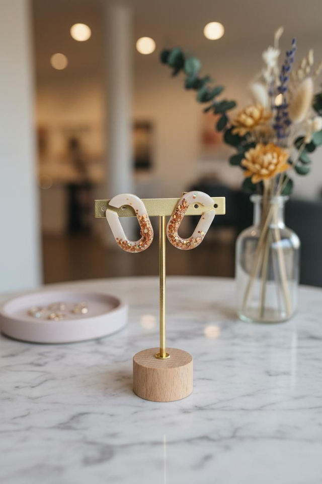 Boucles chaînes- Collection Minérale origine