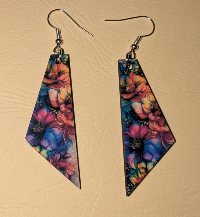 N°23 Boucles d'oreilles quattro fantaisie hypoallergénique 