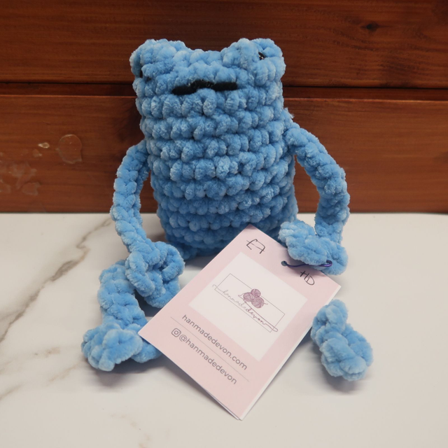 Crochet Leggy Frog Plushie