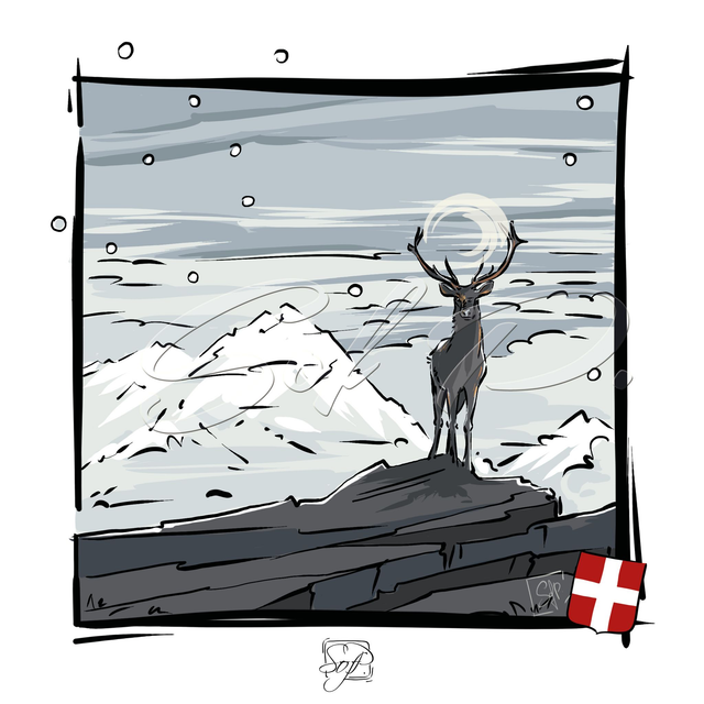 ANIMAUX D&#039;ICI- le roi cerf