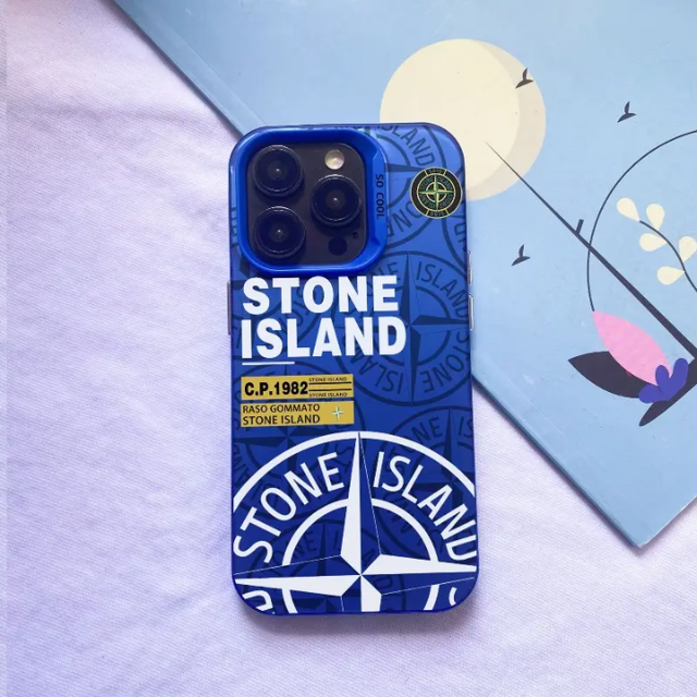 Coque iPhone Stone Island Bleu