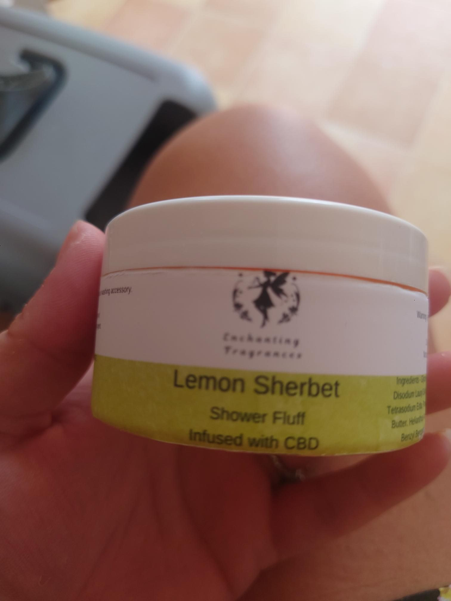 CBD Shower Fluff - Lemon Sherbet 