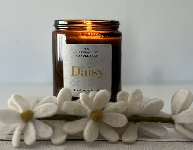 Daisy, Luxury Floral Soy Candle