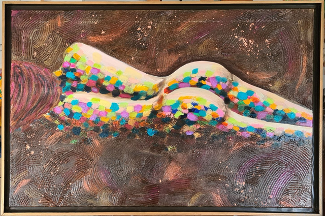 La femme nue couchée 100x65