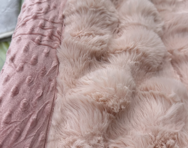 Couvertures polaire Bubble 200/240 5kg Rose