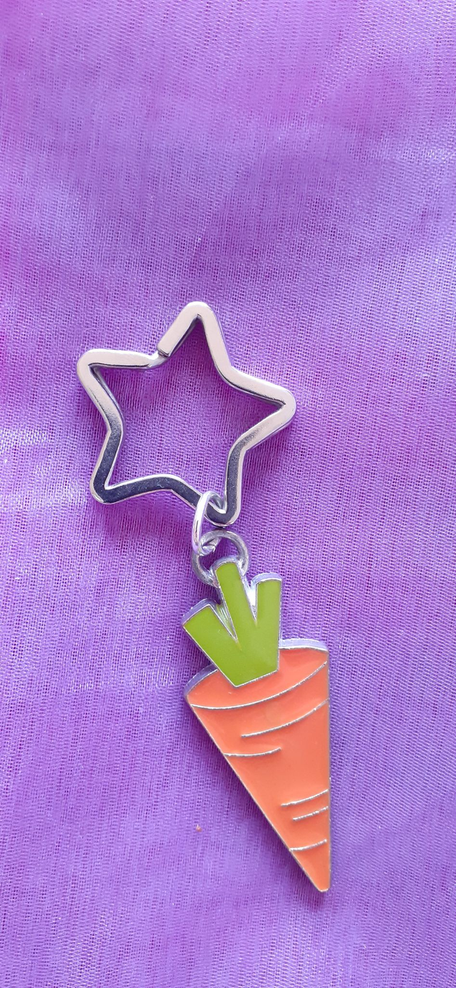 Carotte Porte-clés argenté, carotte