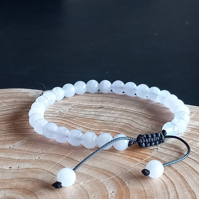 Bracelet ajustable en Aigue-marine