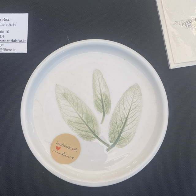 Piattino botanico salvia -2