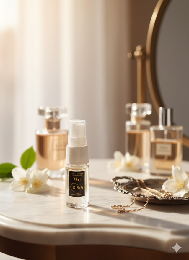 Eau de parfum 361 Ambré Floral 10 ml (Qiwa)