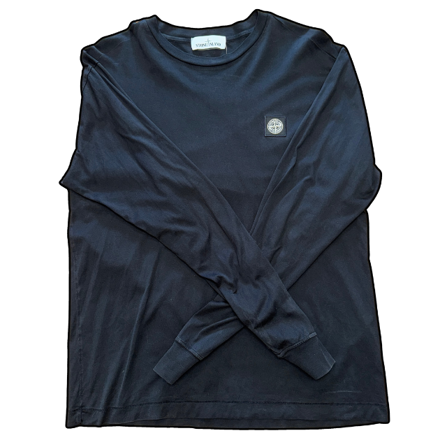 Stone Island Long Sleeve Tee Black - L