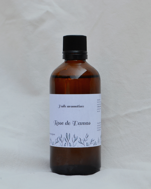 Huile aromatisée Rose de Damas