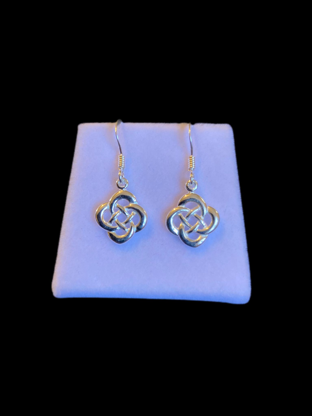 Sterling Silver Celtic  Drop Earrings