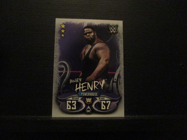 Mark Henry - W Legends Slam Attax Live Original Trading Card #297
