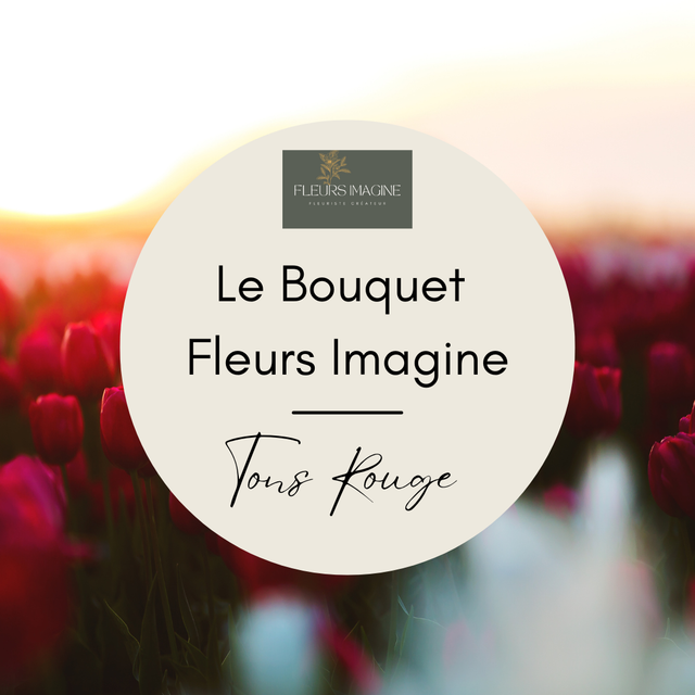 Bouquet Fleurs Imagine - Rouge