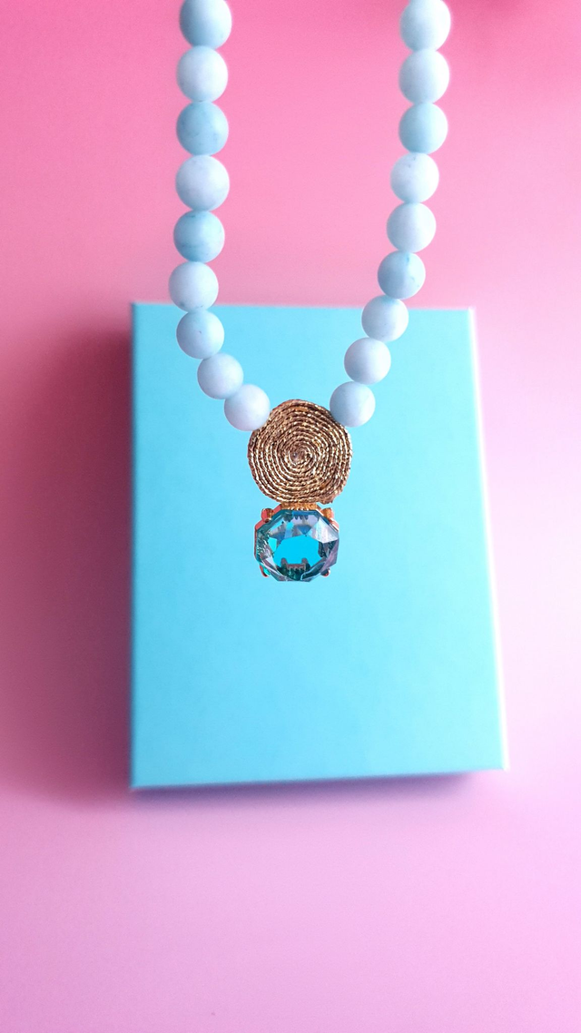 Collier Tourbillons turquoise