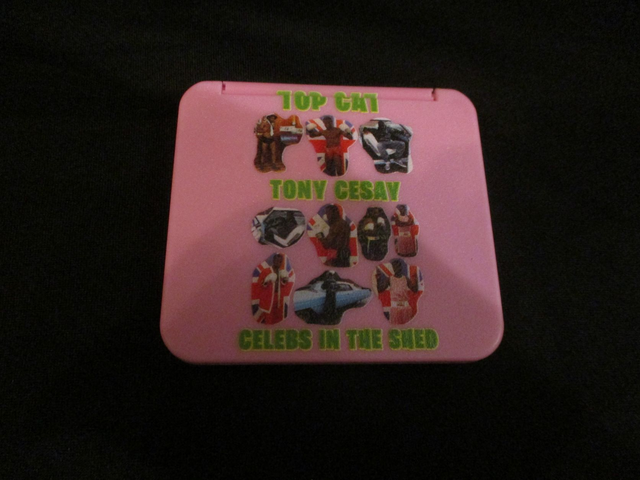 Tony Cesay (Green &amp; Yellow Logo) Ten Photographs On PALE PINK Compact Mirror (ABA Champion Boxer) PRE-ORDER BUY NOW